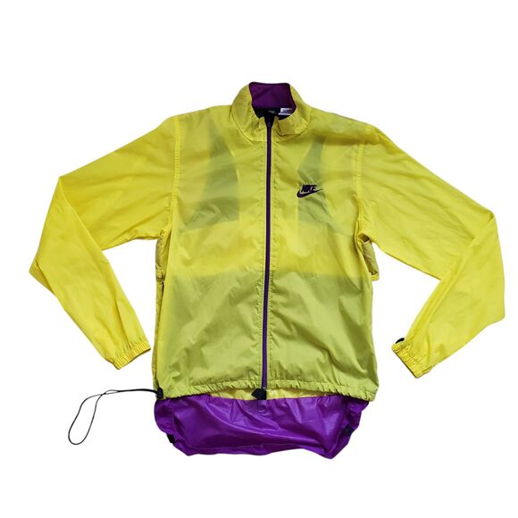 Vintage Nike ACG Windbreaker Jacket Mens Medium Neon Yellow Hiking 90s - Picture 10 of 13